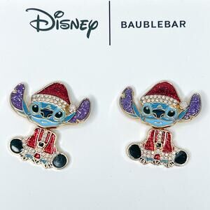Disney x Baublebar Stitch Santa Christmas Earrings
